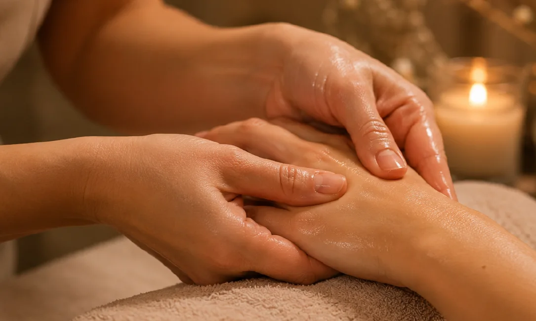 Massage tête, mains et pieds